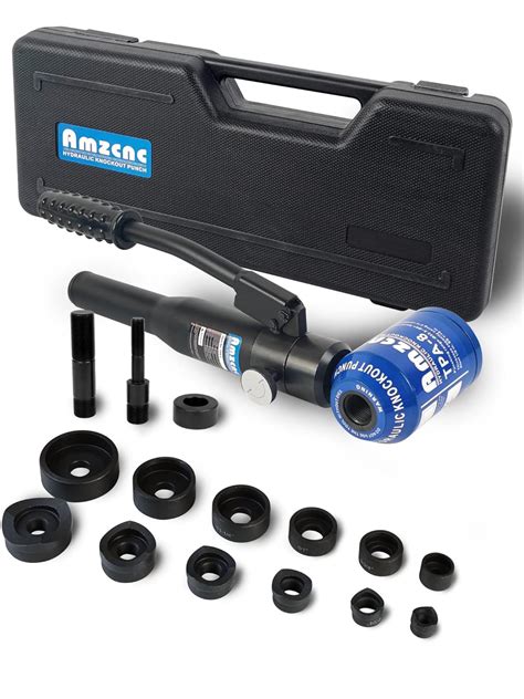 Buy AMZCNC Hydraulic Knockout Hole Punch Driver Kit 1/2 to 2 inch ...