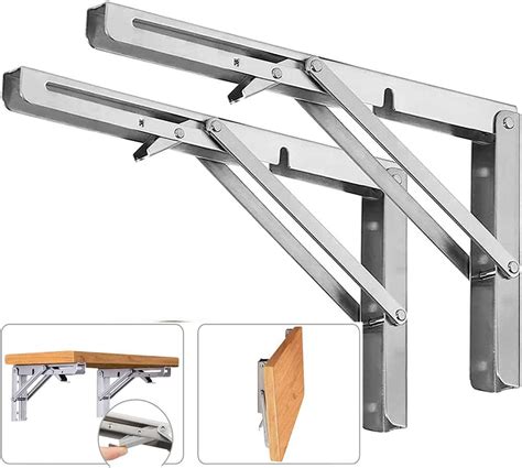 ANDICEQY Heavy Duty Folding Shelf Brackets, Max Load 300 lb, India | Ubuy