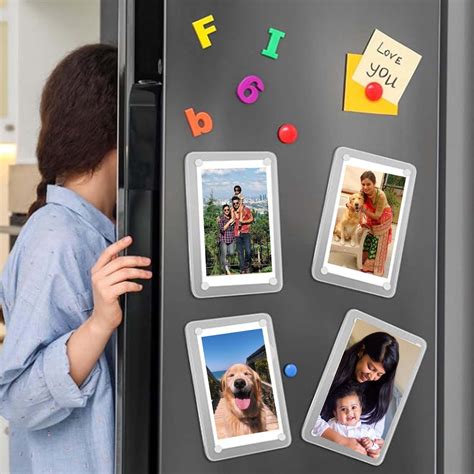 Personalised Fridge Magnets with Photos (Set of 6) 8372557021315 ...