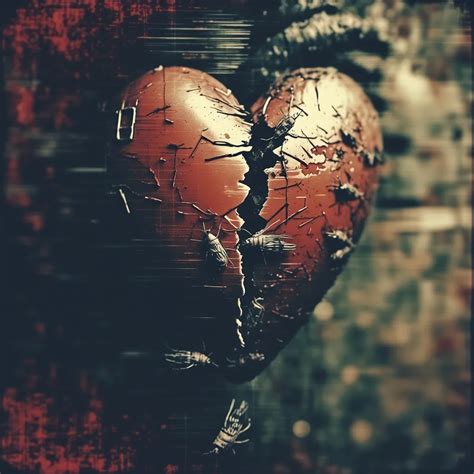 Broken heart art - Free AI Photo Generator - starryai