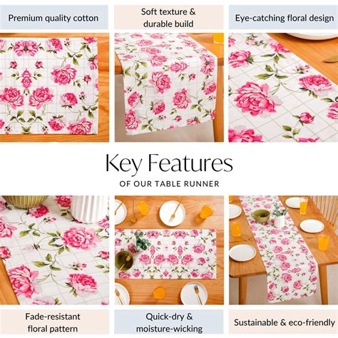 Floral Rouge Luxe 8 Seater Table Runner 265x36cm Online - Premium Table ...