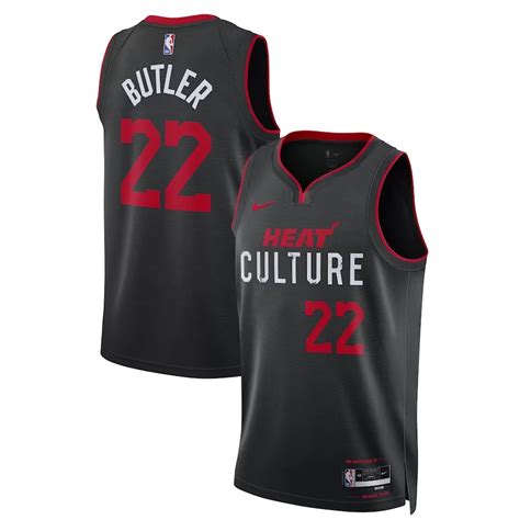 Men's Miami Heat Jimmy Butler #22 Black Swingman Jersey 2023/24 - City ...