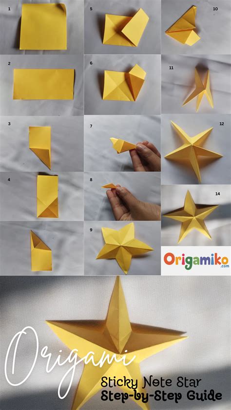 Image result for Sticky-Note Stars Step by Step