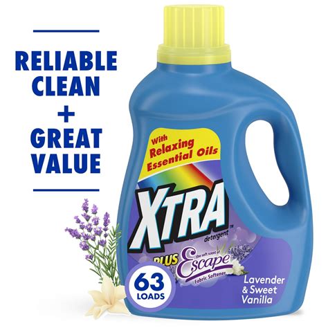 Xtra Plus Scent of Escape, Lavender & Sweet Vanilla, 63 Loads Liquid ...