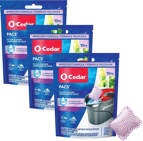 Amazon.com: O-Cedar Floor Cleaning 30ct Pacs Lavender Scent 10ct (3 ...