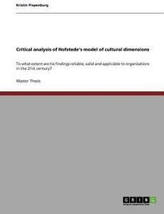 Critical analysis of Hofstede's model of cultural dimensions: Buy ...