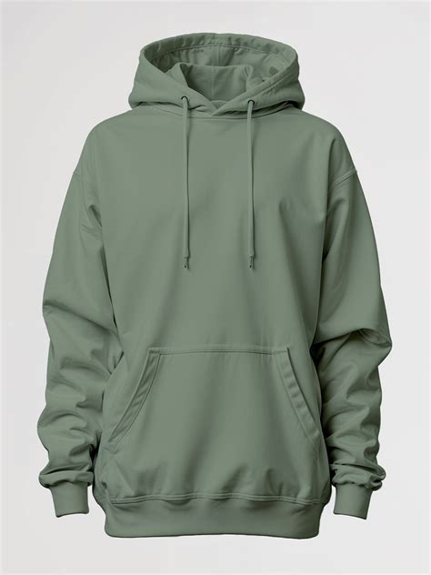 Plain Oversized Hoodie - Olive Green – Crazymonk