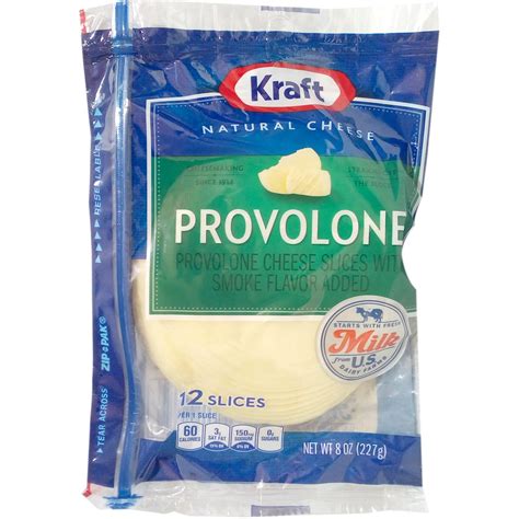 Kraft Provolone Cheese Slices with Smoke Flavour, 227g Pouch : Amazon ...
