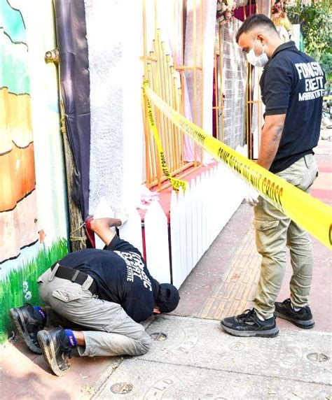 Forensic Team Probes Shooting Site