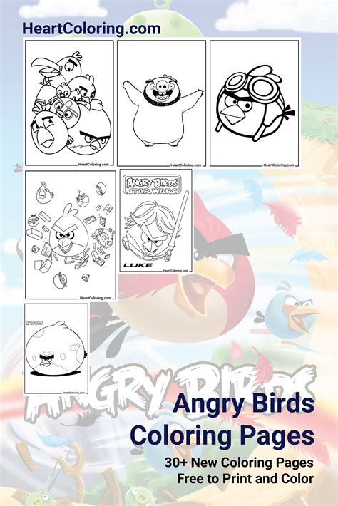 Angry Birds Coloring Pages For Learning Colors [2025]