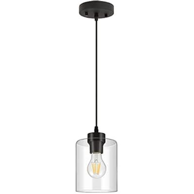 BoostArea Modern Industrial Pendant Light with Clear Glass India | Ubuy