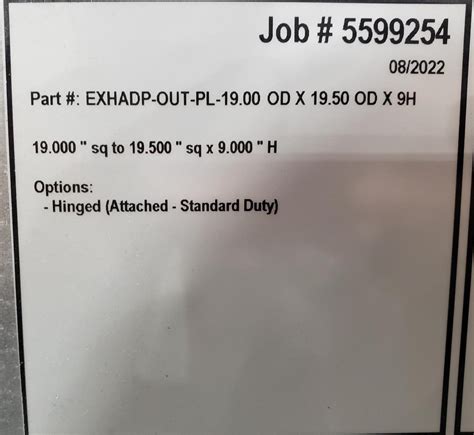 2022 CAPTIVEAIRE SYSTEMS DR50HFA CENTRIFUGAL DOWNBLAST FANS W/ ADAPTER ...