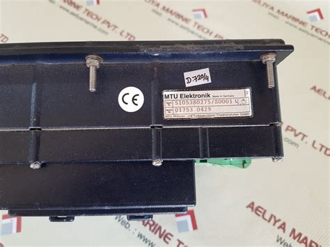 Mtu 5105380275/S0001 Display Bridge Control Stan – Aeliya Marine Tech