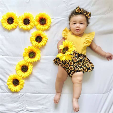 Monthly Creative Baby Girl Photoshoot Ideas at Home