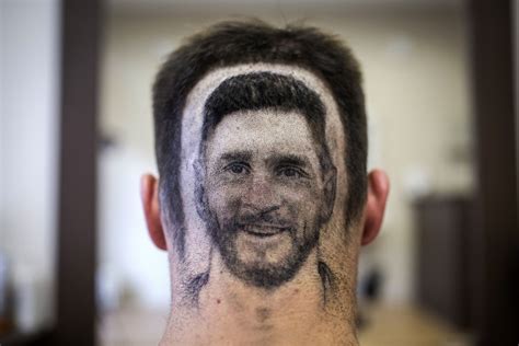 FIFA World Cup fans: Barber of Serbia snips Lionel Messi 'headshot ...