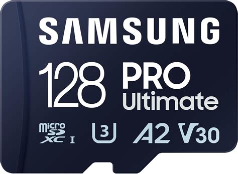 SAMSUNG PRO Ultimate microSD Memory Card + Adapter, 128GB microSDXC, Up ...