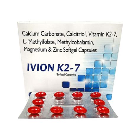 Ivion k2 7 - Calcium Carbonate, Calcitriol, Vitamin K2-7, L ...