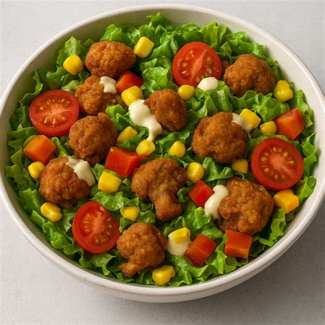 Crispy Mushroom Salad with Cream Cheese Dressing – King of Salads