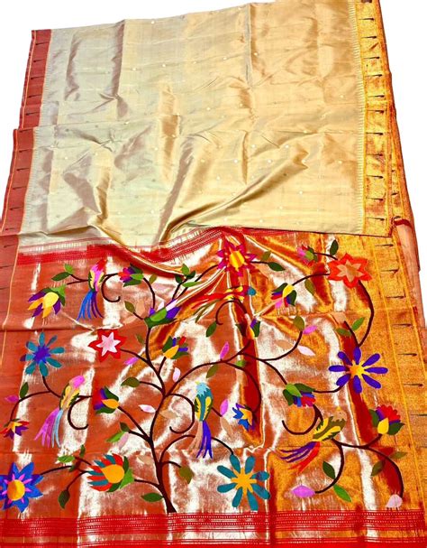 Pastel Paithani Silk Saree