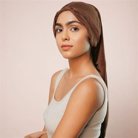 Brown Long Silk Hair Wrap