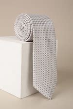 Buy Men Grey Embroidered Formal Tie Online - 39862769 | Van Heusen