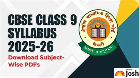 CBSE Class 9 Syllabus 2025-26: Download Subject-wise PDFs