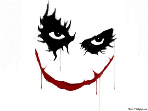 Joker Black And White Wallpaper