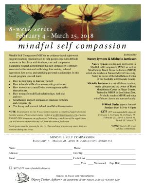 Fillable Online Mindful Self Compassion (MSC) is an evidence-based ...