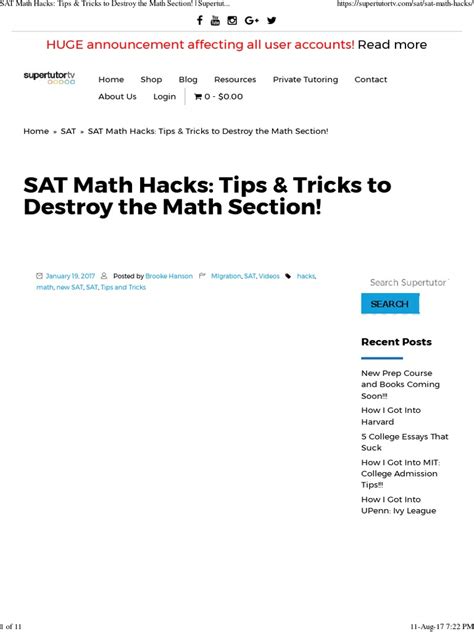 Image result for Math Sat Hacks