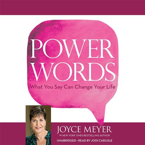 Power Words: What You Say Can Change Your Life (Audio Download): Joyce ...