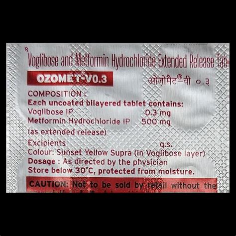 OZOMET V 0.3 TABLET 15'S Price, Uses, Side Effects & Substitutes | Medkart