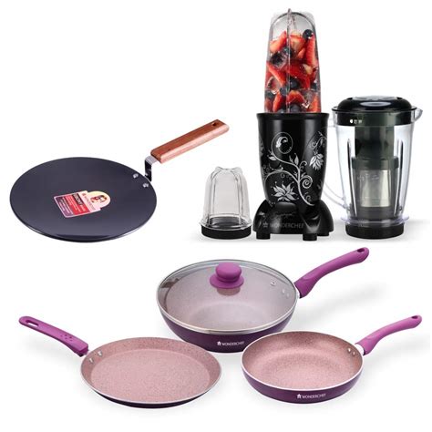 Buy Wonderchef Combo of Nutri-Blend with Juicer Attachment, Royal ...