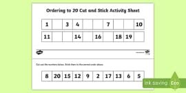 0 - 20 Number Line - Printable PDF Resource (teacher made)