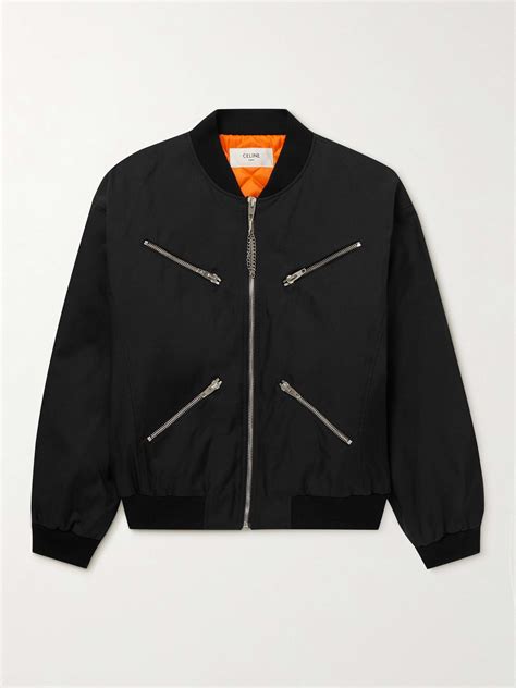 CELINE Logo-Embellished Nylon Bomber Jacket for Men | MR PORTER