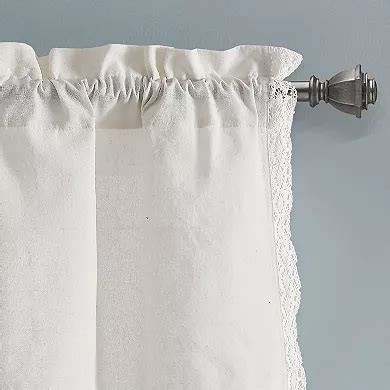 Lush Decor Rosalie Faux Linen Single Valance