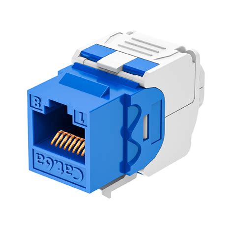 Cat6 UTP Toolless Keystone Jack 180° RJ45 Ethernet Connector – REES52