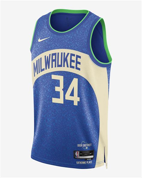 Giannis Antetokounmpo Milwaukee Bucks City Edition 2023/24 Men's Nike ...