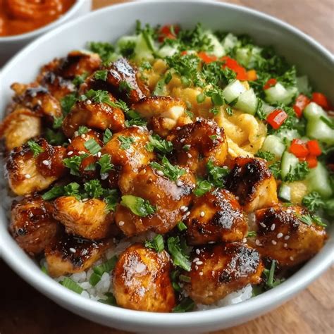 hot honey chicken bowl