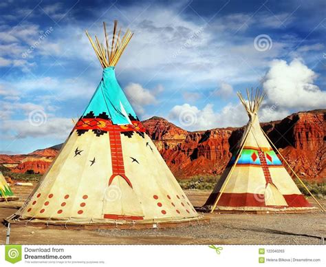 Native american indian tents teepee stock image image of indian indians ...