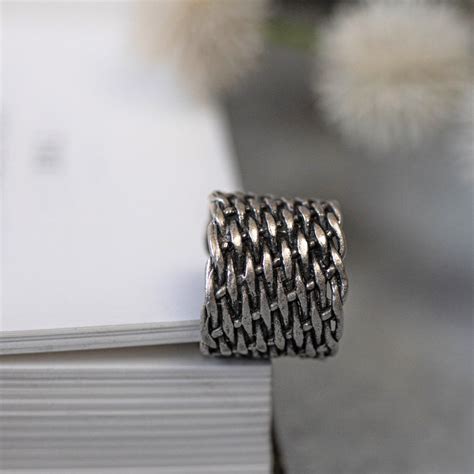 Basket Weave Pattern Finger Rings – Urbanitii
