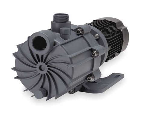 Finish Thompson 3 HP PVDF Magnetic Drive Pump 208-230/460V 1-1/2" FNPT ...