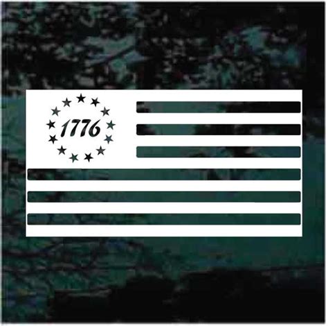 1776 American Flag Decals & Stickers for Cars, Trucks, and Windows