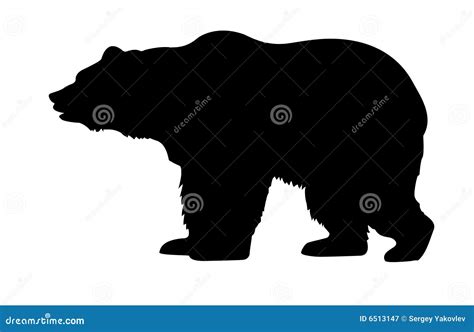 Grizzly Bear Silhouette Vector