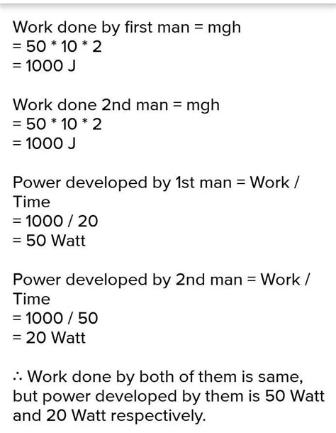 a man lifts a mass of 50 kg to vertical height of 3m.calculate the work ...