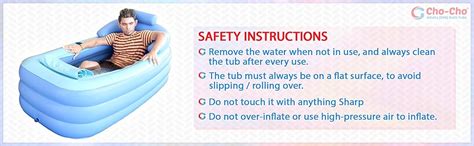 Cho-Cho Inflatable Bath Tubs for Adults SPA Bath Tub with Pump ,Plastic ...