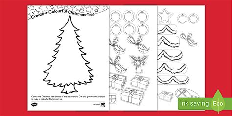 Christmas Tree Cut Out Activity - Christmas Resources