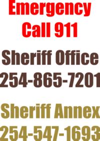 Contact Info - Coryell County Sheriff