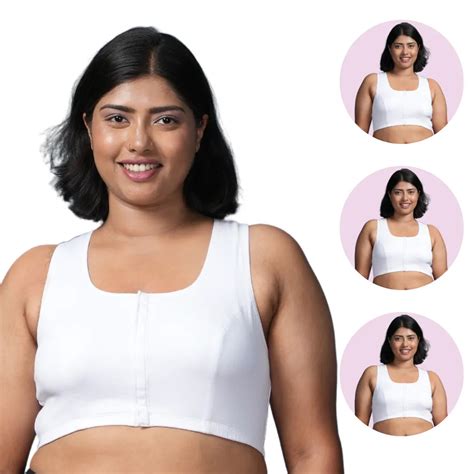 Buy Front Open Button Bra In Plus Sizes – Adira