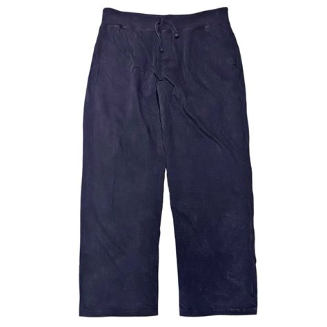 90s POLO RALPH LAUREN 2PLY カットソー スウェットパンツ【L】ネイビー ポロラルフローレン | BACK IN ...