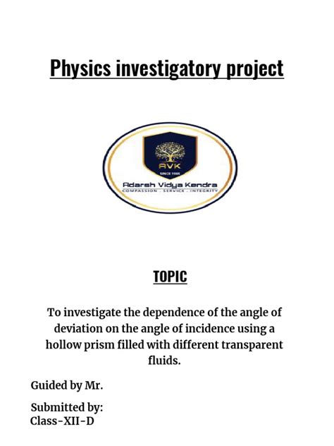 Image result for Physics Project Class 12